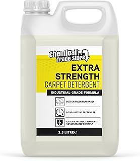 Chemical Trade Store - Carpet Detergent Shampoo 2.5L - Deep Cleaning Solution for Carpets, Rugs, Upholstery & Fabric - Removes Stains & Odours - Freshens Soft Furnishings