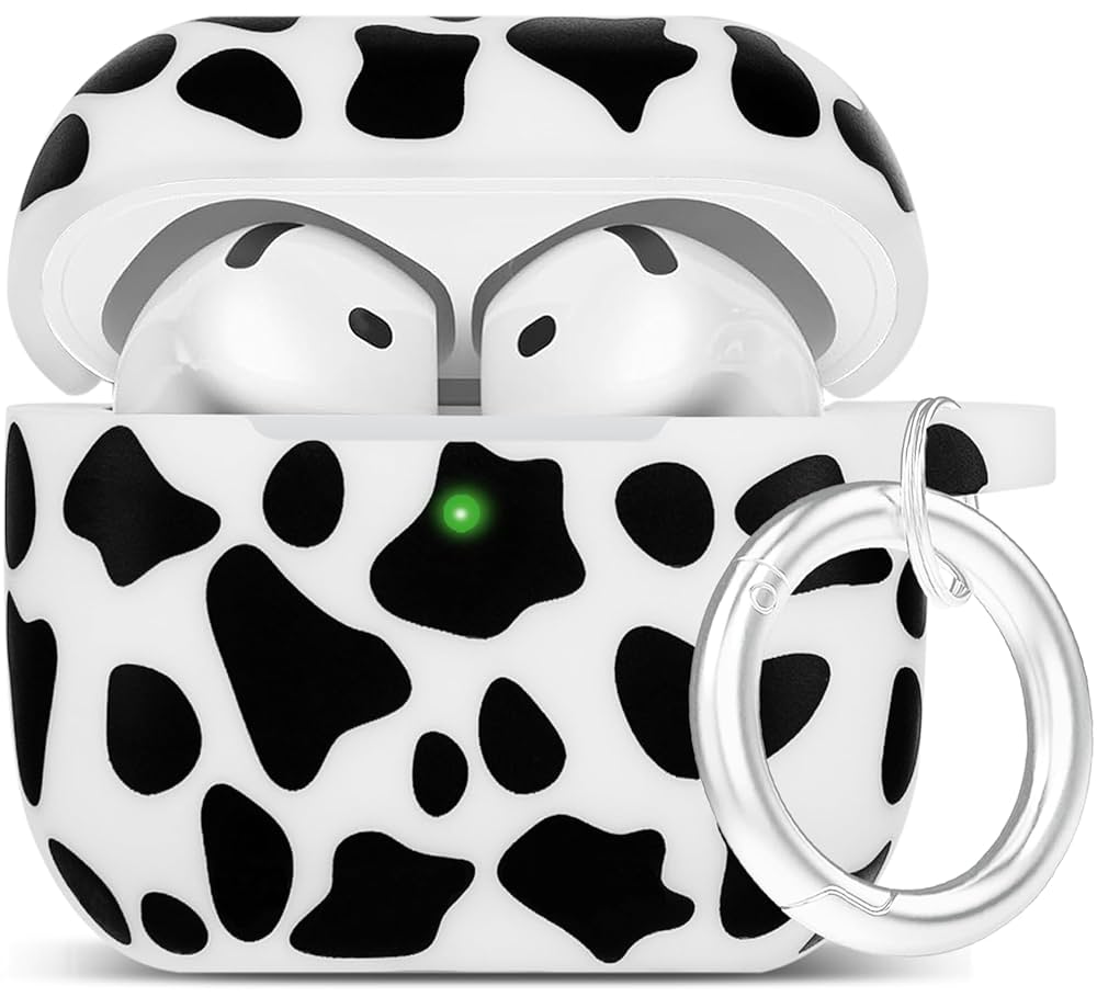 Amazon.com: Silicone Cow AirPods 4 Case 2024, YOMPLOW Case
