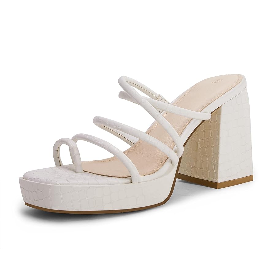 FROST PLATFORM SANDALS ホワイト　新品未使用　M 完売商品 Rivka Silver Knot Platform Sandal l Heeled Sandals l Handbags