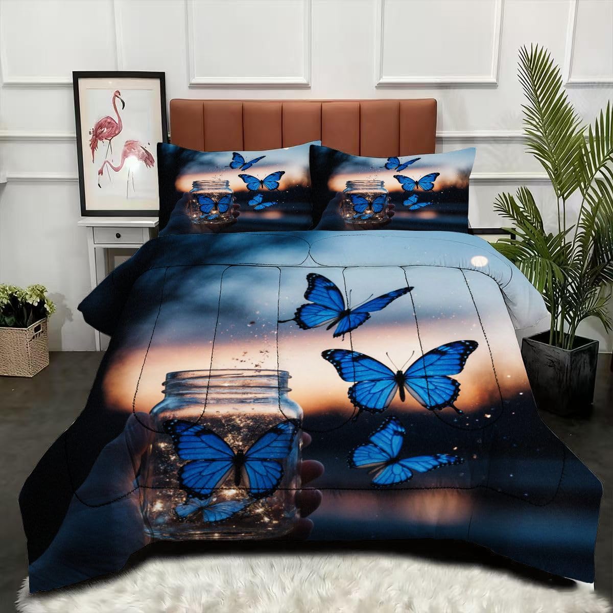 Couette sans housse 2 personnes 200x200 lavable avec 2 taies d'oreiller