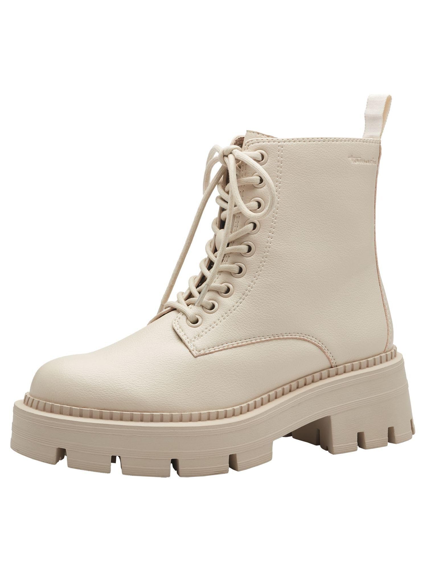 Tamaris Women's Vegan Boots, beige, 37 EU