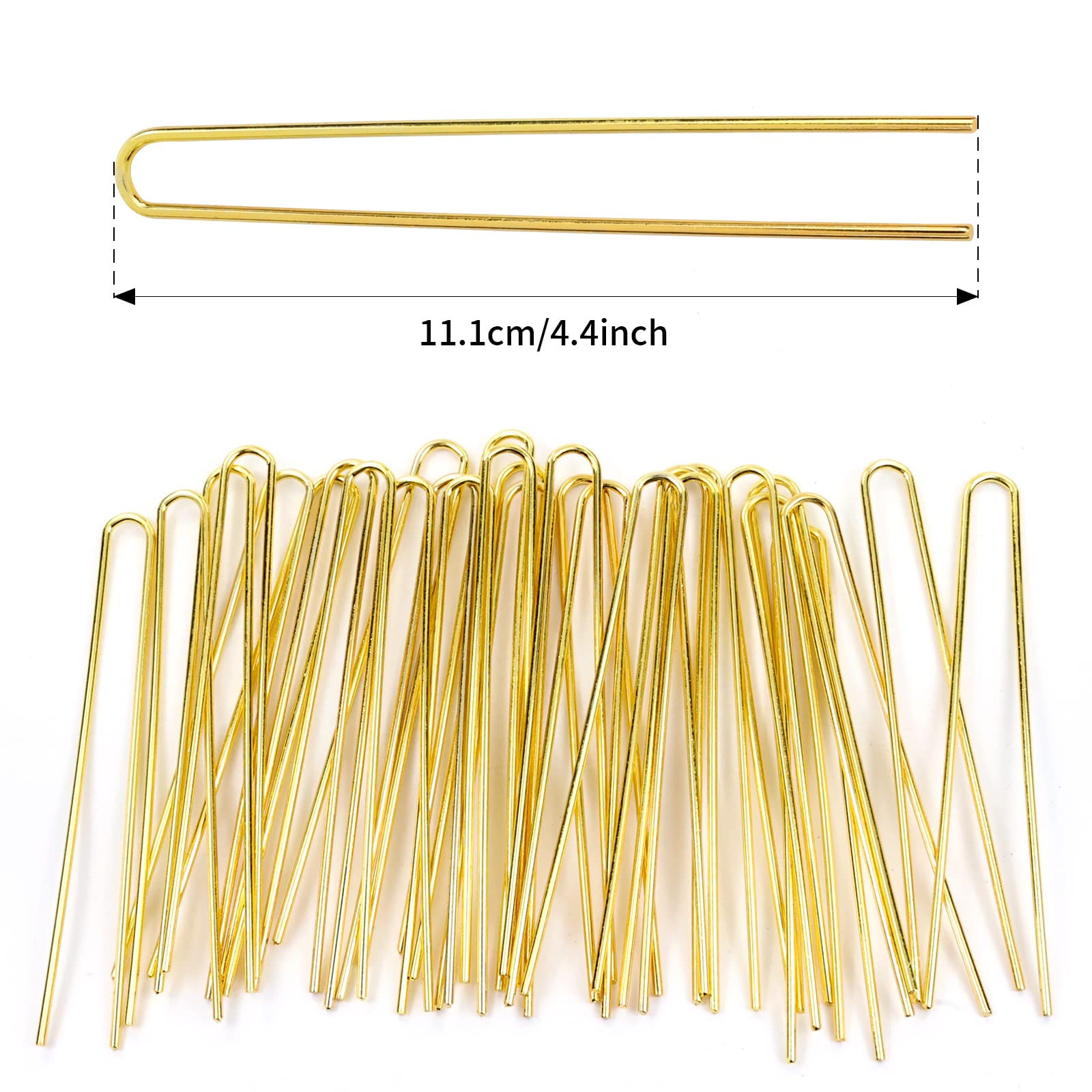 Amazon.com : Lawie 30 Pack 4 Inch Silver Gold U Shaped Hair Pins