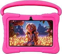 Vista 8 de Tableta para niños de 7 pulgadas, tabletas Android 13 de 32 GB con WiFi, cámara dual, educación, juegos, software para niños preinstalado, tabletas