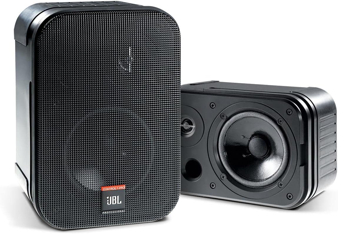 JBL Pro Compact 150W Speakers (Pair) - Black