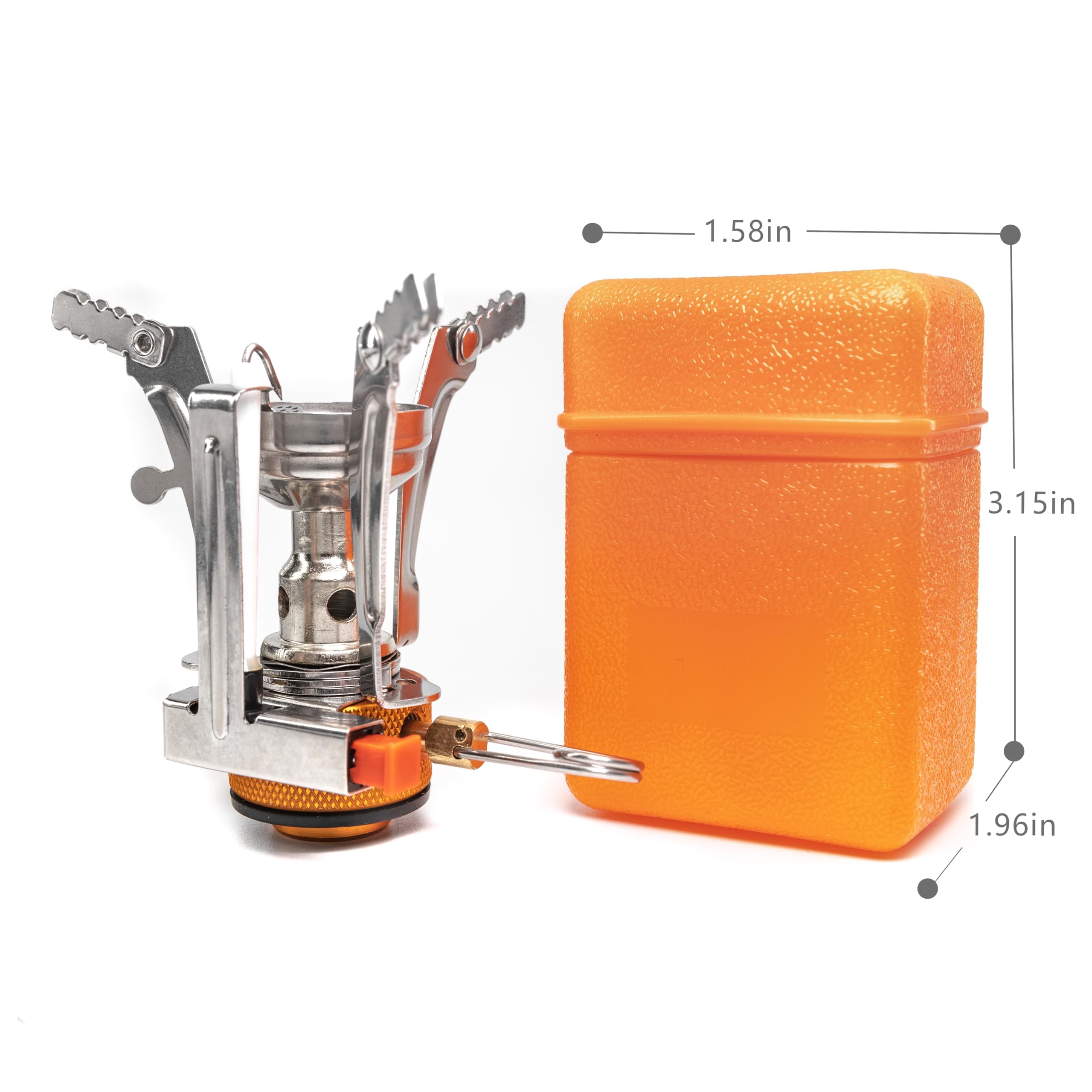 Mini estufa portátil de gas para camping – Hornillo camping gas butano de 3000W con encendido piezoeléctrico, ultraligera y plegable, ideal para senderismo, picnic y viajes al aire libre