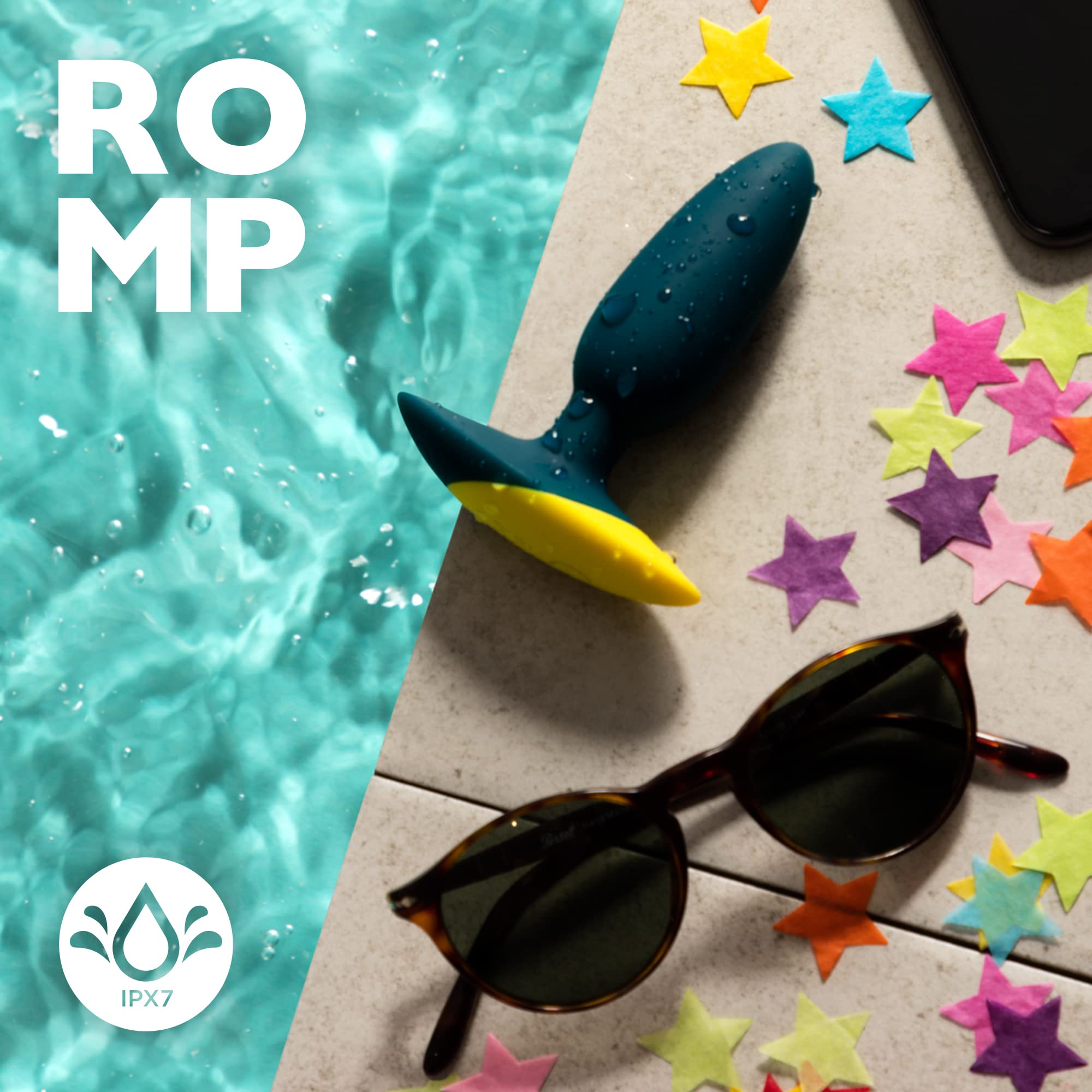 ROMP Bass Plug Anale Vibrante | Vibratore Butt in Silicone | Sex Toy per Giochi Erotici Uomo Donna Coppie | Silenzioso Impermeabile | Ricaricabile