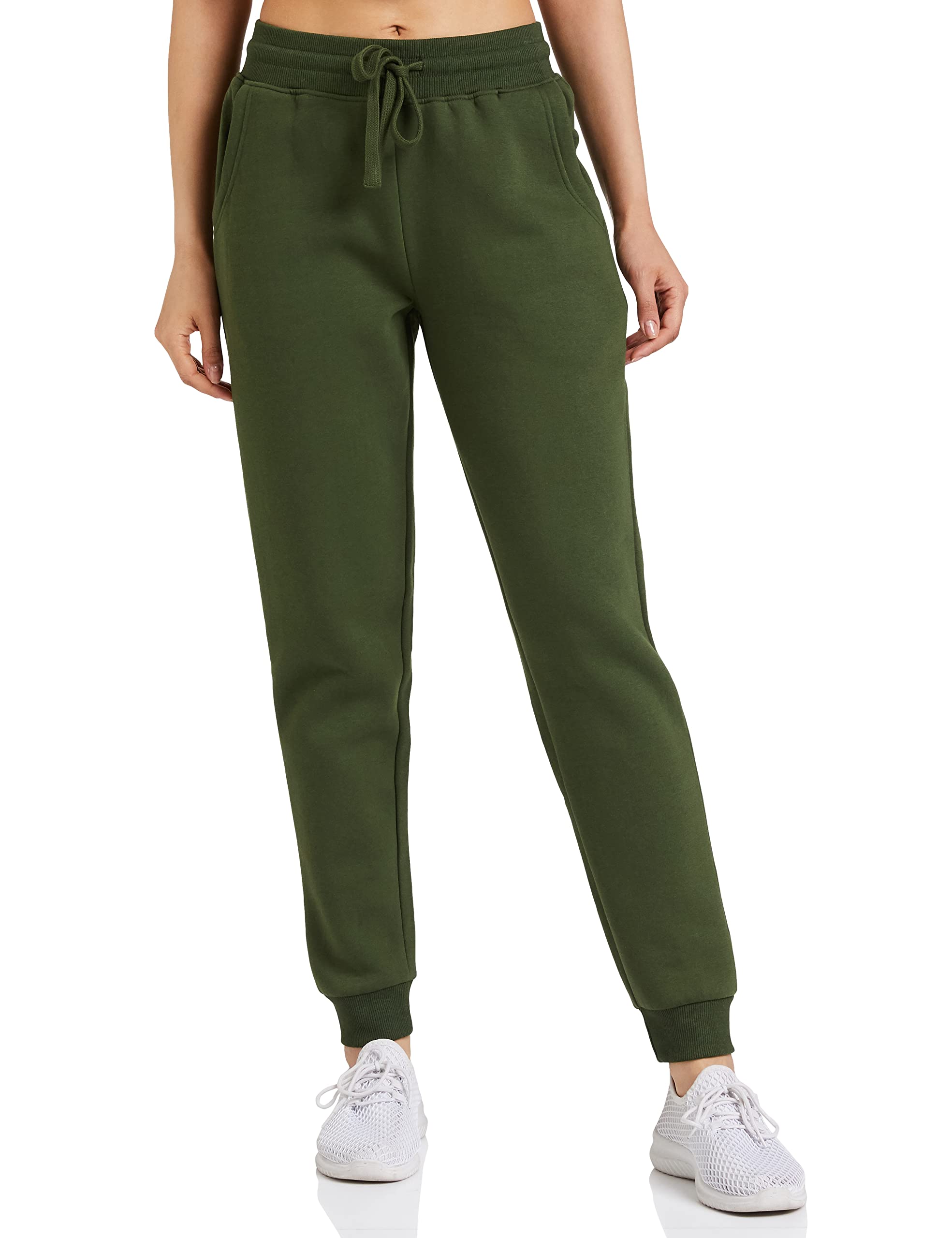 Amazon Brand - SymbolWomen's Ankle Length Regular Fit Heavy Weight Winter Jogger Track Pants (Fleece) (Available in Plus Sizes)