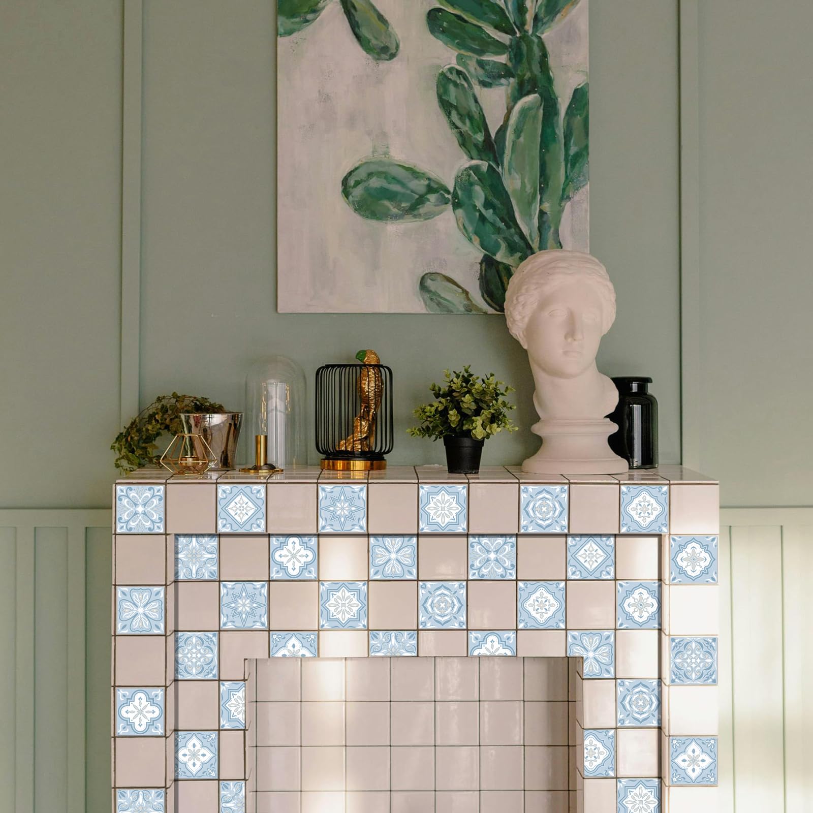 36 Stück Fliesenaufkleber Mit Geometrischen Mustern – 10x10 Cm, Wasserdicht, Selbstklebend, Für Wand & Boden