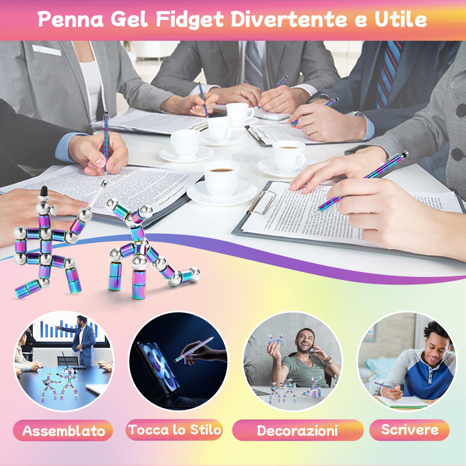 Penna Antistress Regali per Ragazza Adolescente Idee Regalo Creativo Compleanno San Valentino
