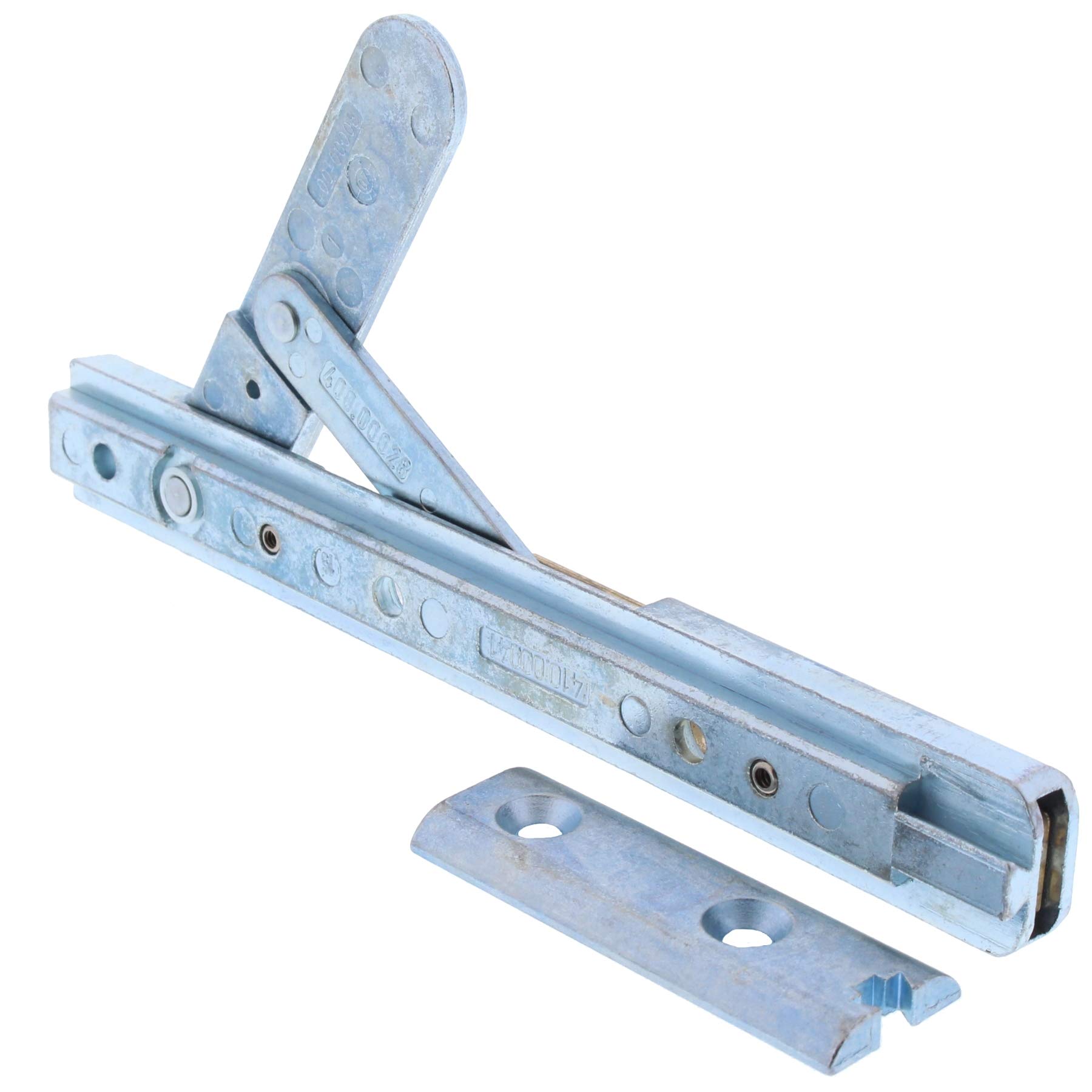 Chiavistello A Molla Automatico In Alluminio - Serratura A Rimbalzo Per Porte Legno, Finestre E Armadi, Colore Argento - Foto 2