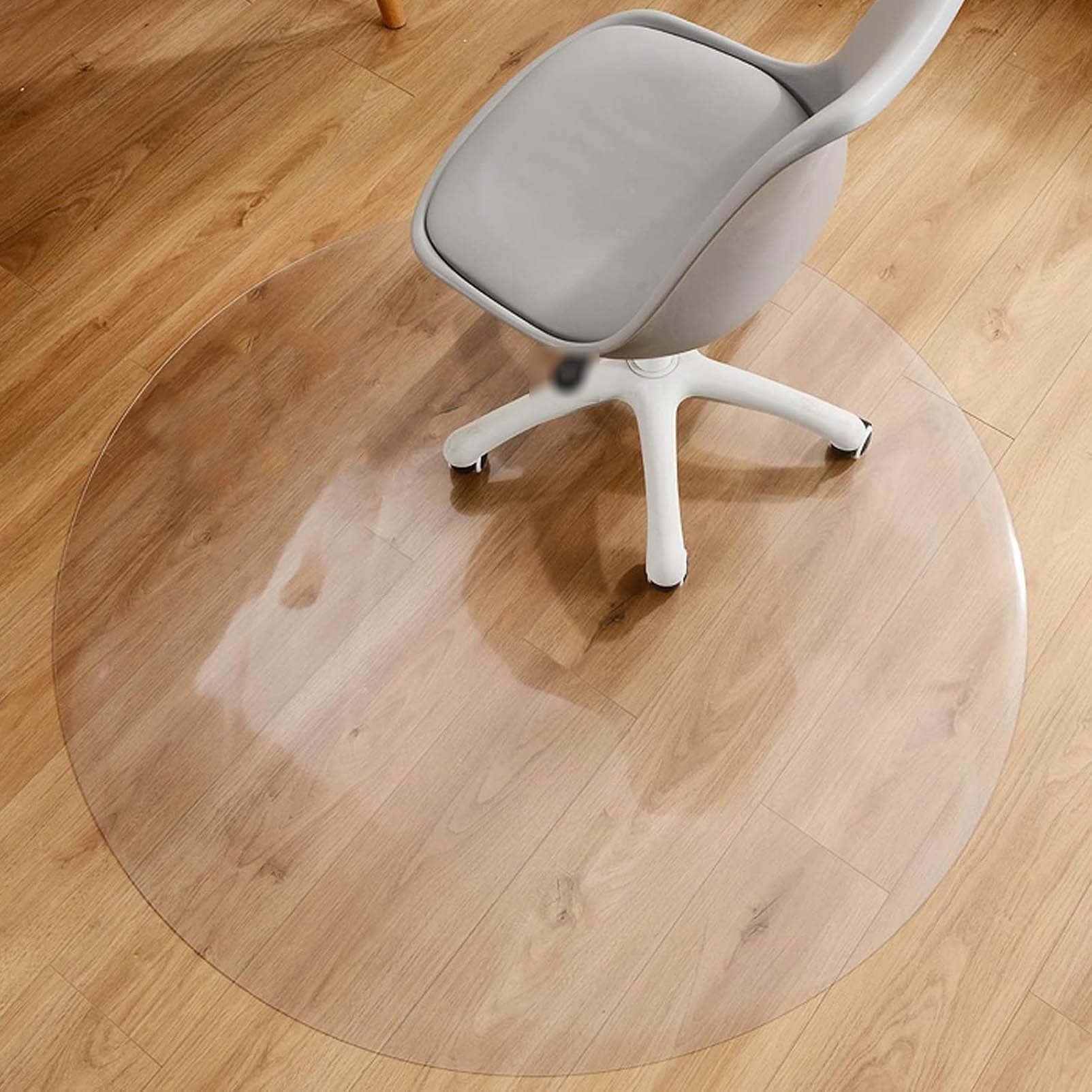 Clear Chair Mat for Hard Floors - PVC Transparent Office Desk Mat - Easy to Clean Anti-Slip Floor Protective Mats - Home Carpet Chair Mat