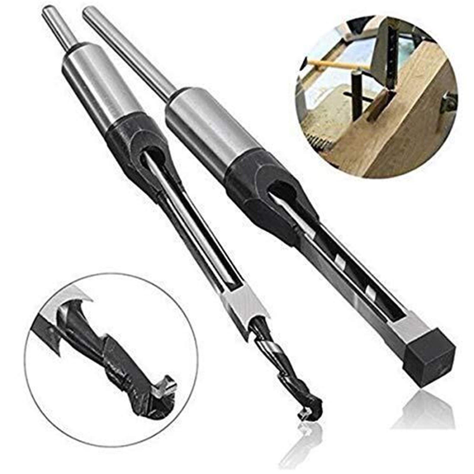 Stück Holzbohrer, Vierkantlochbohrer, Holzbearbeitungs-Stemmmeißel, Senker-Bit-Kits, Werkzeuge (3/8 Zoll, 1/2 Zoll)