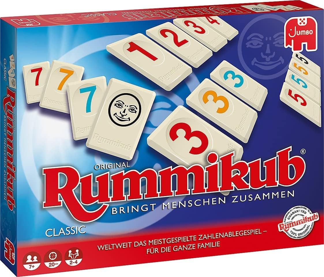 Jumbo Spiele GmbH JUM17571 Original Rummikub Classic & Spiele Hitster Original EIN Party- und Kartenspiel für Erwachsene und Familien - 2 bis 10 Spieler ab 16 Jahren Deutsch