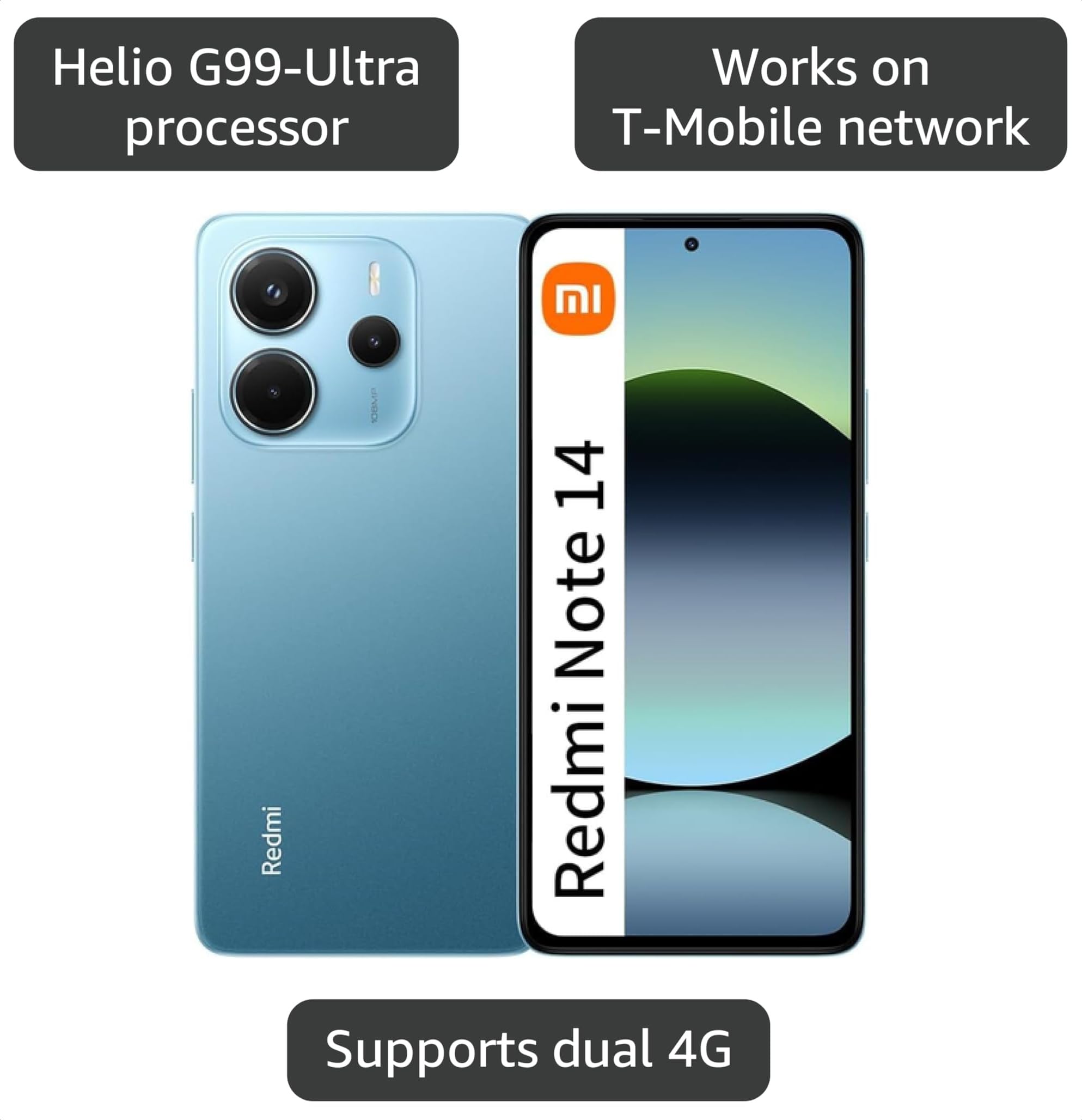Amazon.com: XIAOMI Redmi Note 14 4G LTE (for Tmobile Mint Tello