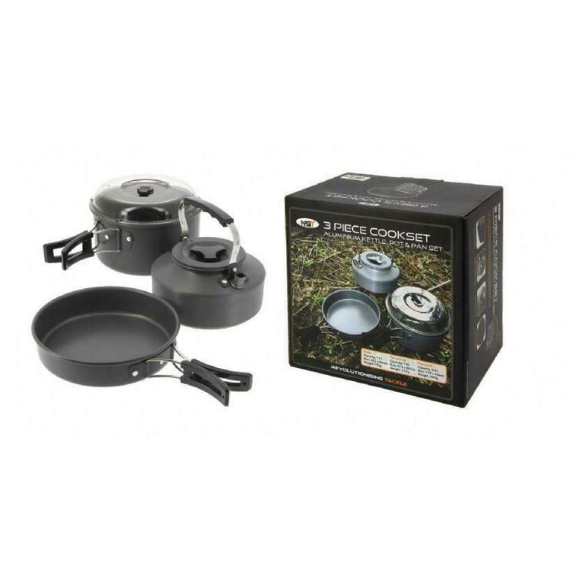 Pentole Da Campeggio Leggere Set Posate Da Picnic Barbecue Per 2-3 Persone – Antiaderente E Portatile