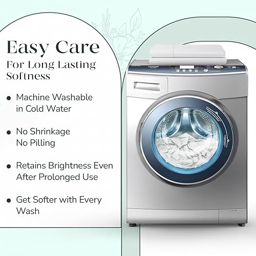 Miniatura 9 de Feather & Stitch - Sábana bajera ajustable de 100 % algodón, tejido satinado de damasco, transpirable a rayas, sábana elástica para colchón de 18