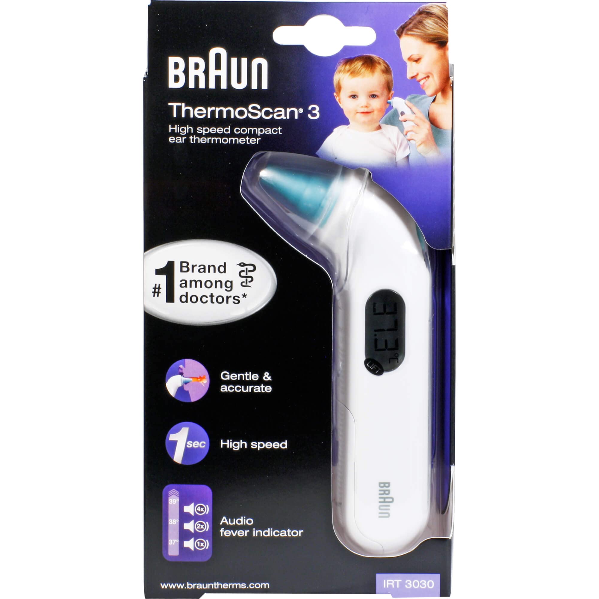 BRAUN THERMOSCAN 3 Infrarot-Ohrthermometer 1 St
