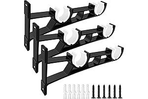 Double Curtain Rod Brackets for Enhanced Window Decor