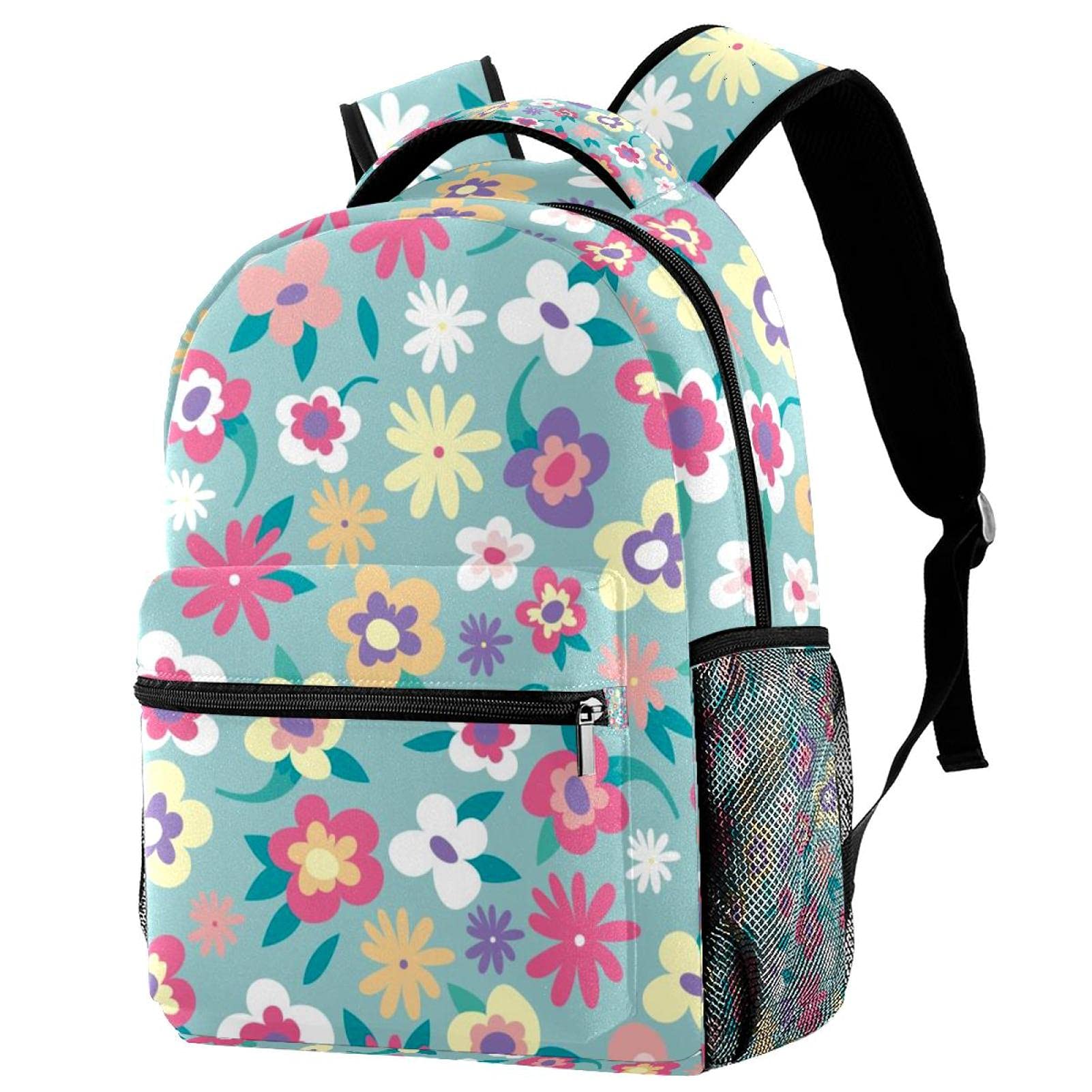 Sac à dos floral multicolore avec compartiment ordinateur portable robuste