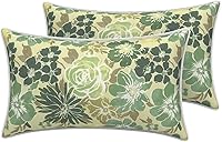 Vista 48 de LVTXIII - Juego de fundas para cojines de sofá, patio o sillón de exteriores, cuadradas y decorativas, 2 unidades de 16" x 16", sin relleno