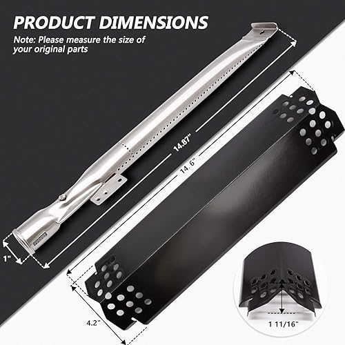 Vista 32 de Criditpid Grill Replacement Parts for Nexgrill 720-0925S, 720-0864, 720-0864M Models. Grill Heat Plates, Burner Tubes and Grill Ignitors for BBQ PRO