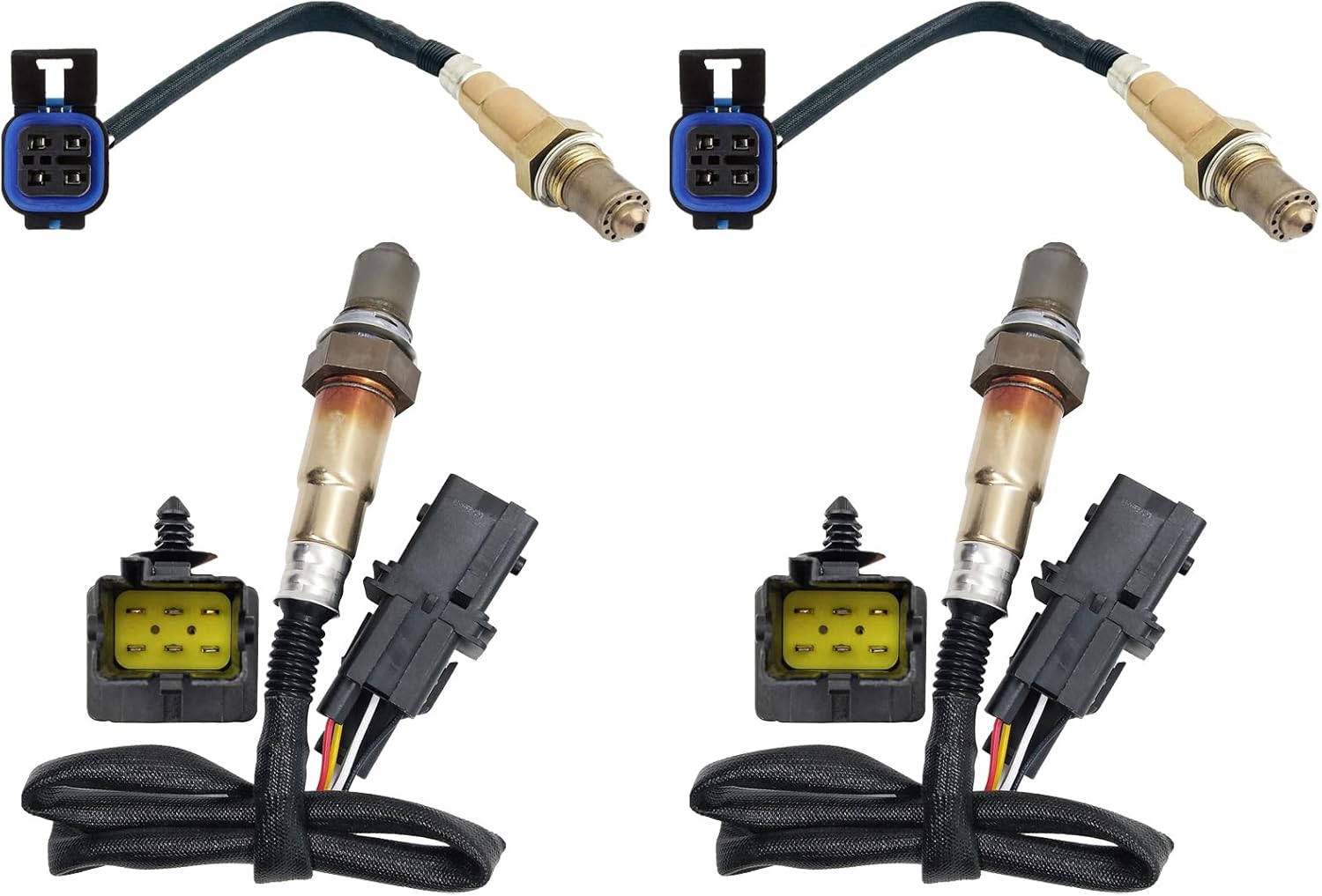 Dropwater 2 Pairs Upstream and Downstream O2 Oxygen Sensors Replacement for Cadillac 2005 Cts Srx Sts 2.8L,Replaces#234-5002 234-4818,Set of 4pcs