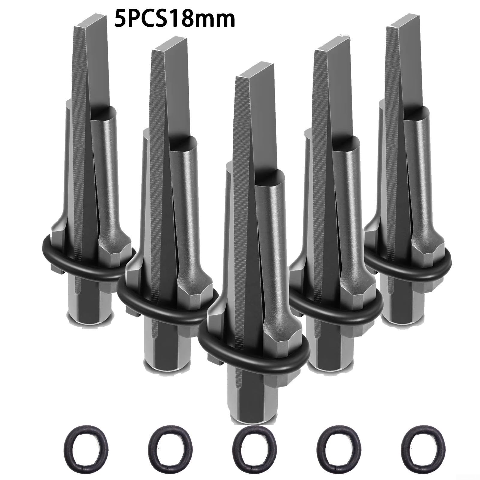 Cunei per spaccare pietre, confezione da 5, 18 mm, kit di separatori per roccia ad alta durezza con spessori per rottura di calcestruzzo e pietra