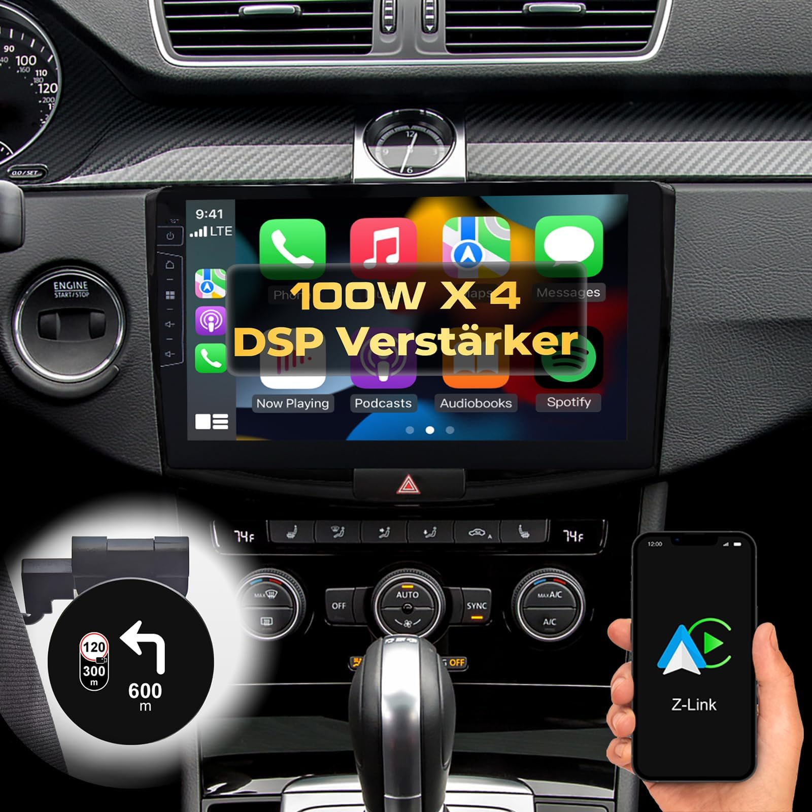 Autoradio Android 7 Pouces Pour Peugeot 3008/5008 Citroën Berlingo Partner 2010-2016 - CarPlay, Android Auto, GPS, Caméra Recul