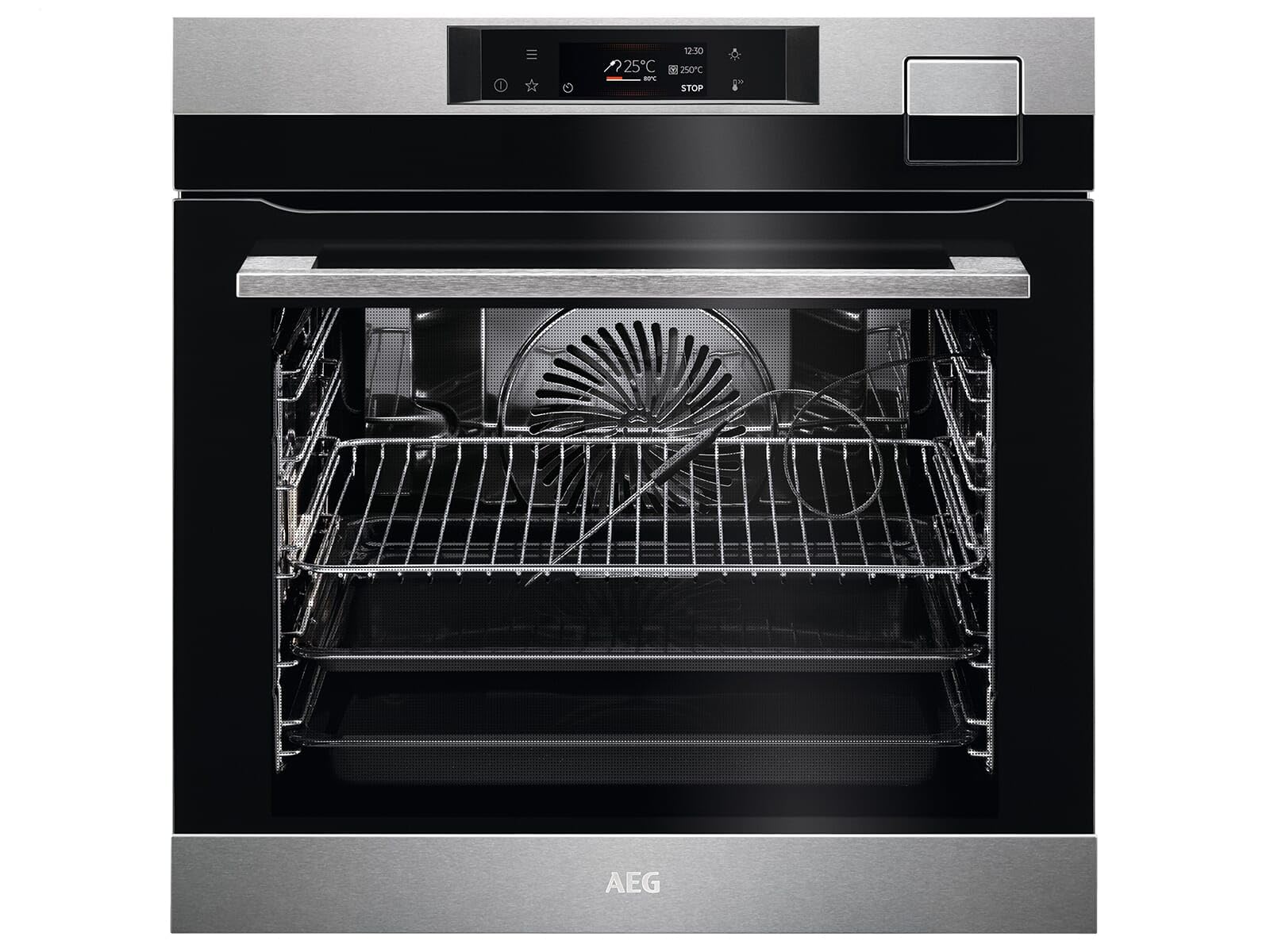 AEG BSK792280M Dampfbackofen Serie 9000 SteamPro SousVide Edelstahl mit Antifingerprint, A++