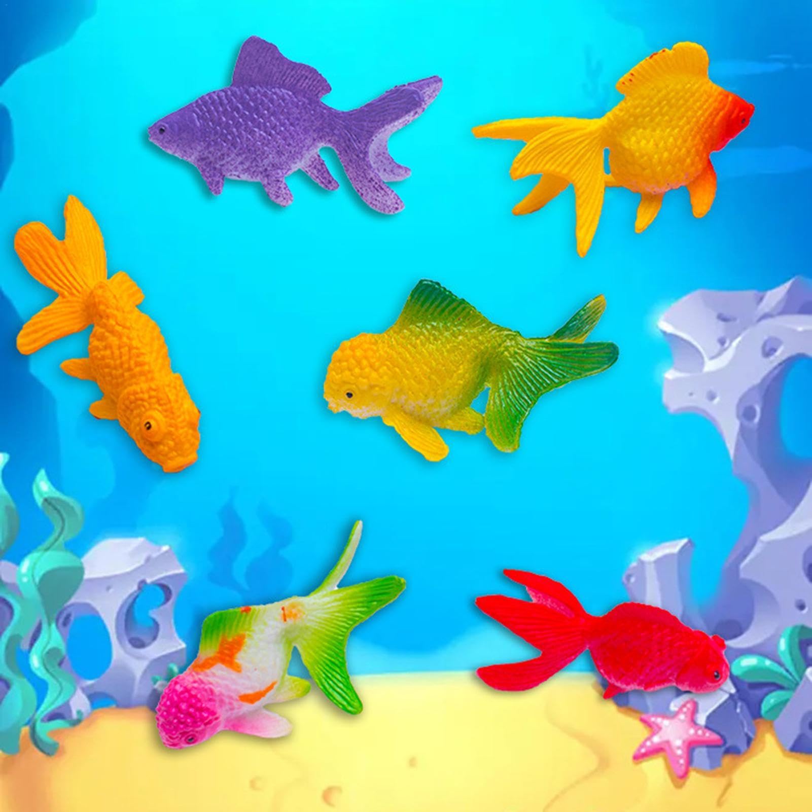 Amazon.co.jp: ミニ金魚フィギュアセット ミニチュア金魚の置物 偽の
