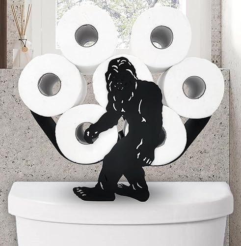 Miniatura 9 de Soportes de papel de metal de pulpo, divertidos soportes de almacenamiento de papel de animales negros para interiores y cocina, novedoso