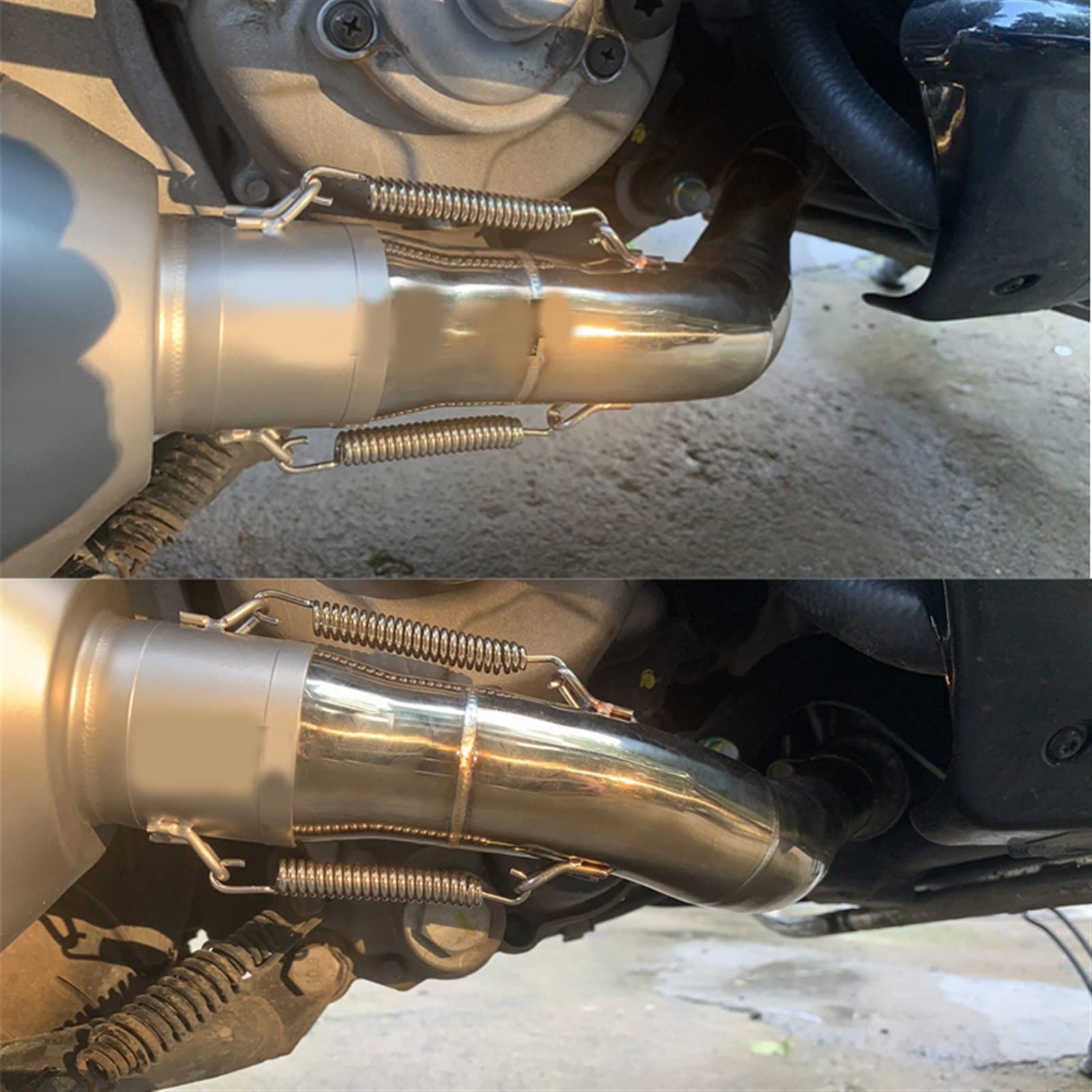 Tubo Centrale Di Scarico Per Moto, Tubo Di Collegamento Centrale Di Scarico In Metallo Per Moto Per BEVERLY 125 300 MP3 125 250 300 LT 125 - 8
