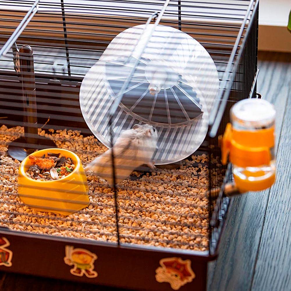 Ferplast Cage pour Hamsters CRICETI 9 Pirates, Cage en Métal et Plastique Peint, Autocollants et Accessoires Inclus, 46 x 29,5 x h 23 cm.