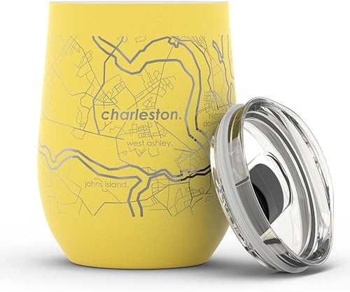 Vista 940 de Well Told Lexington Kentucky Map - Vaso de vino aislado con grabado de mapa de Kentucky, taza de acero inoxidable grabada (12 onzas, verde domingo)