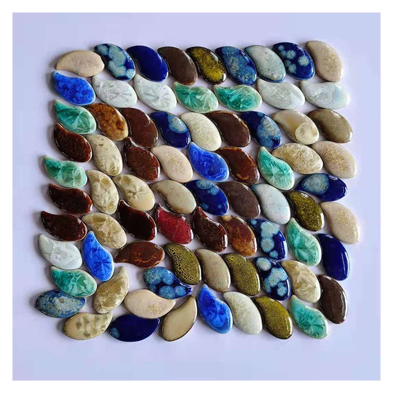 100g Wielokolorowe nieregularne ceramiczne płytki mozaikowe DIY Mozaika Tworzenie kamieni do rzemiosła Hobby Sztuka Dekoracja ścienna,Płytki mozaikowe
