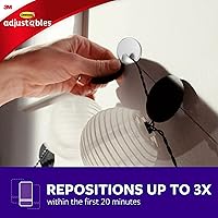Vista 6 de Command AD85SL-6NA Ganchos circulares plateados reposicionables, 6