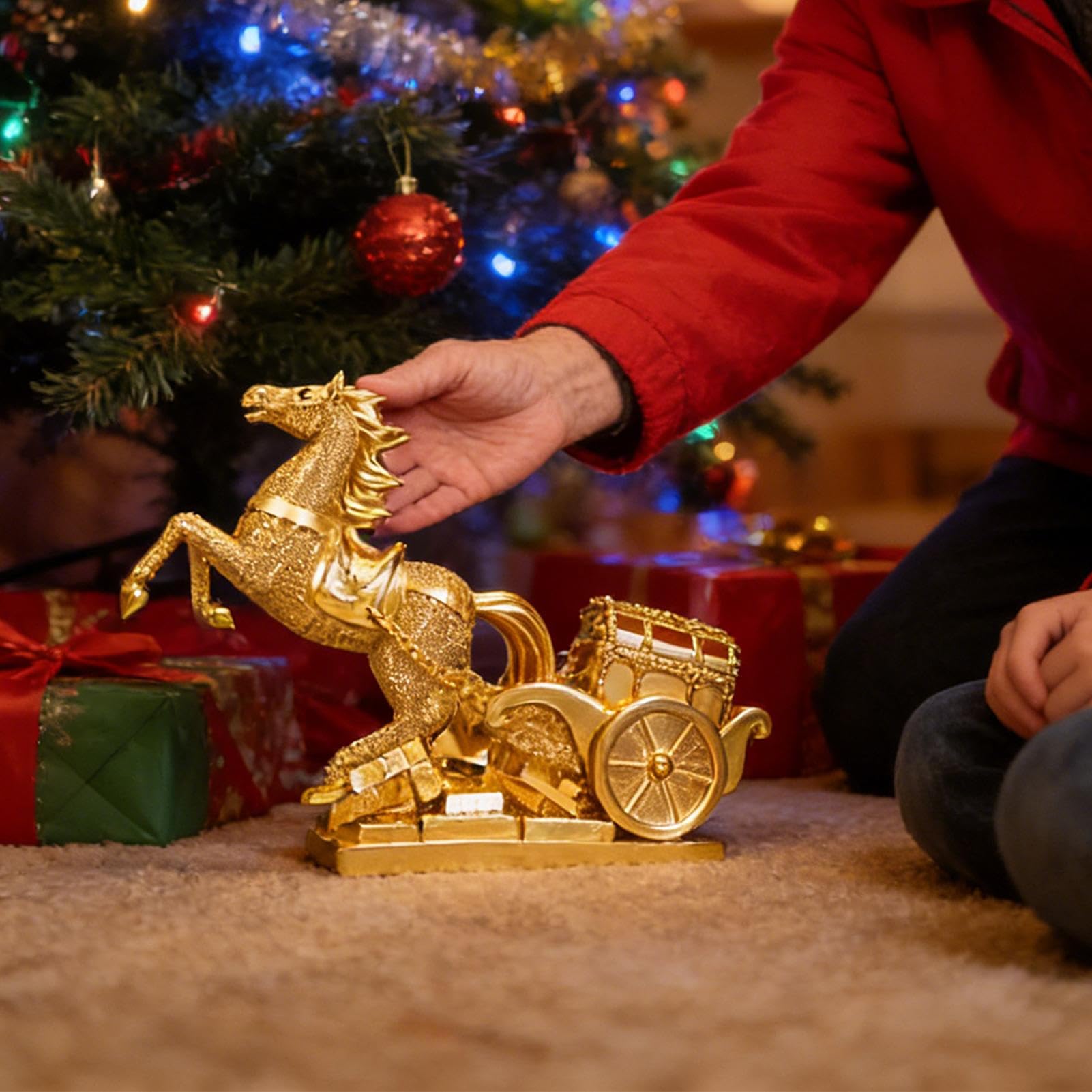 Estatuilla del Año del Caballo Recuerdo del Año Nuevo Chino