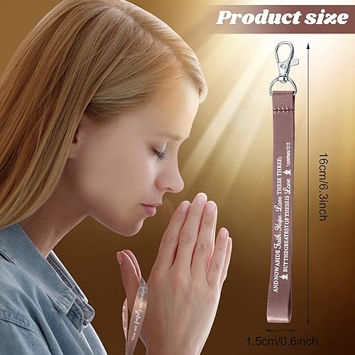 Miniatura 3 de 90 llaveros cristianos a granel de las Escrituras Llaveros inspiradores religiosos Llaveros religiosos con versículos bíblicos regalos de iglesia