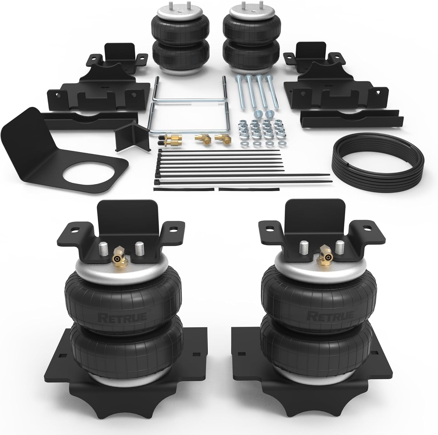 RETRUE Rear Air Bags Suspension Kit for 2002-2008 Dodge Ram 1500 Truck Towing, 5000 Lbs of Load Leveling Capacity, Replacement for Firestone 2286 Ride Rite Airbags for Trucks Rear Suspension