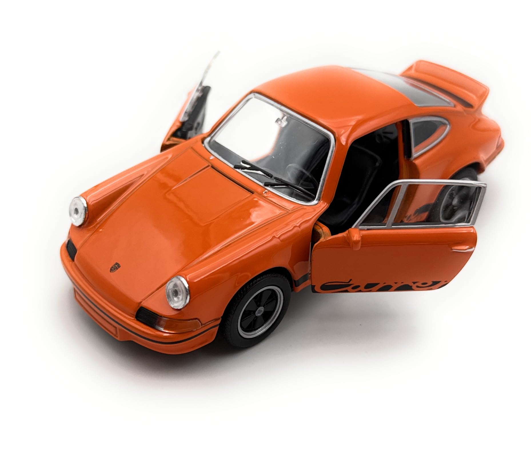Porsche 911 Carrera RS 2.7 Model Car 1:38 - Highly Detailed Collector's Model | GT Marketing | Museum Collection | Orange | IL: 11.5 cm