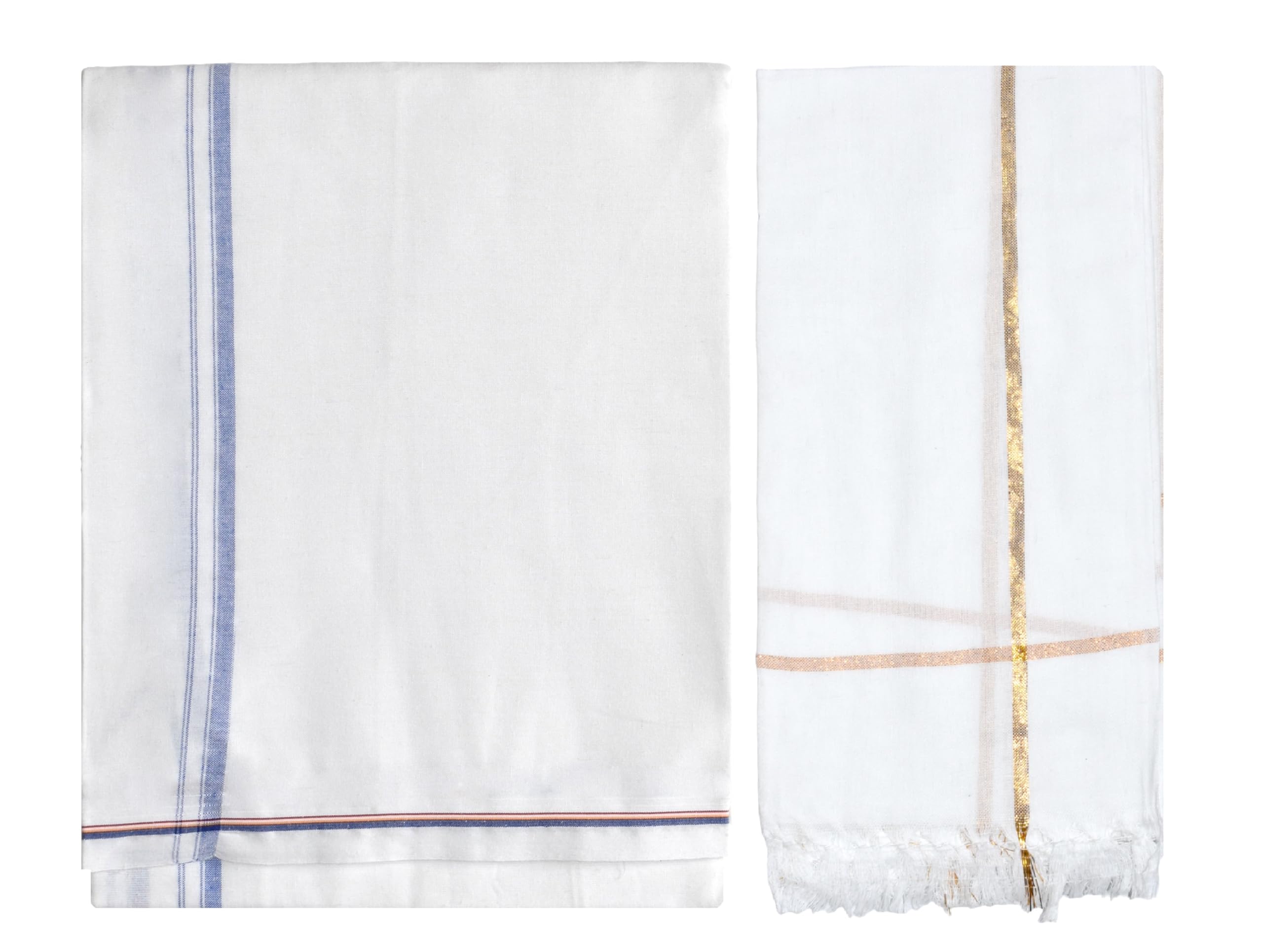 tuni mani Traditional South Indian Men's Cotton Veshti & Towel Set/Length 2.0mtr Single Dhoti-picture-46