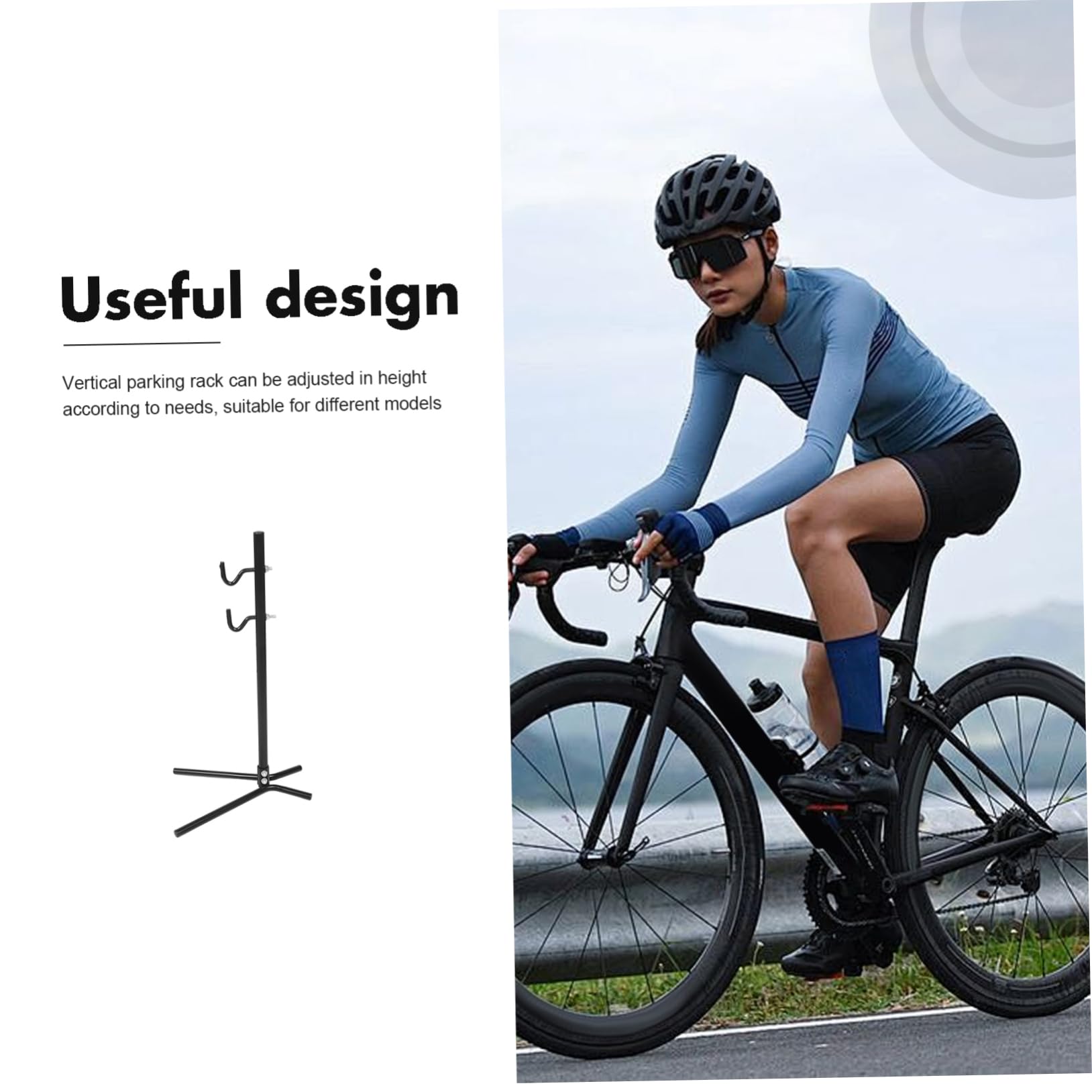 Bike Vertical Hanger Verstellbarer Fahrradständer Für Garage Oder Zuhause Für Renn Und Mountainbikes Und Platzsparend Robuste Konstruktion Für Einfache Wartung