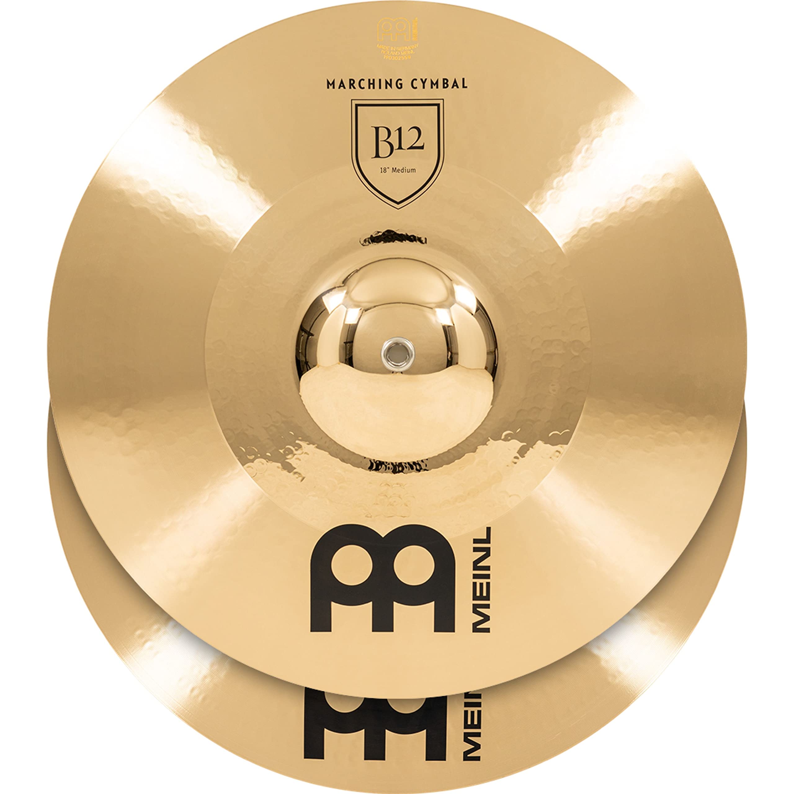 Meinl - Cymbales à main - Medium - 18" - En bronze B12