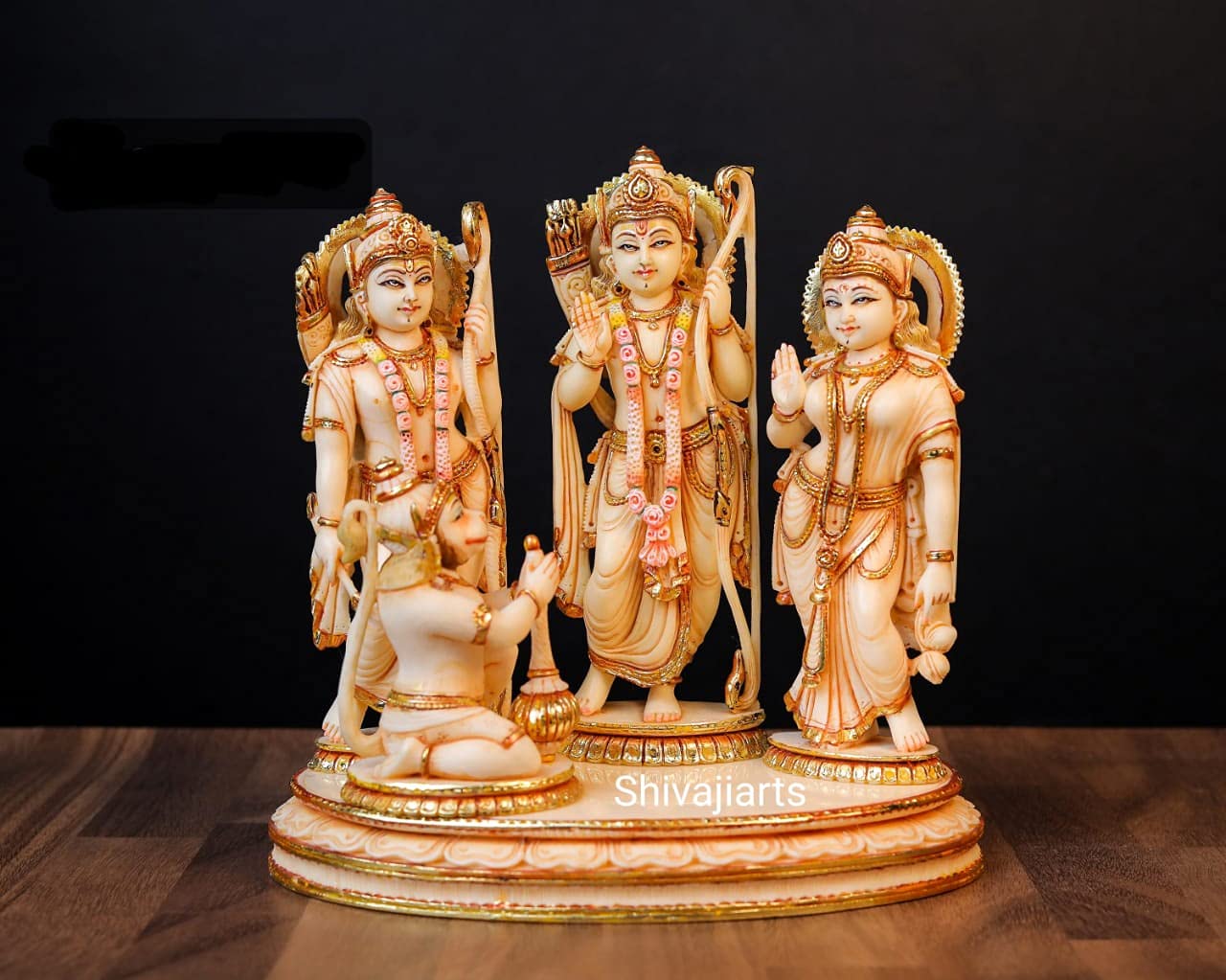 Buy SHIVAJI ARTS Ramdarbar Statue, 20 CM Lord Rama, Lord Lakshman, Lord