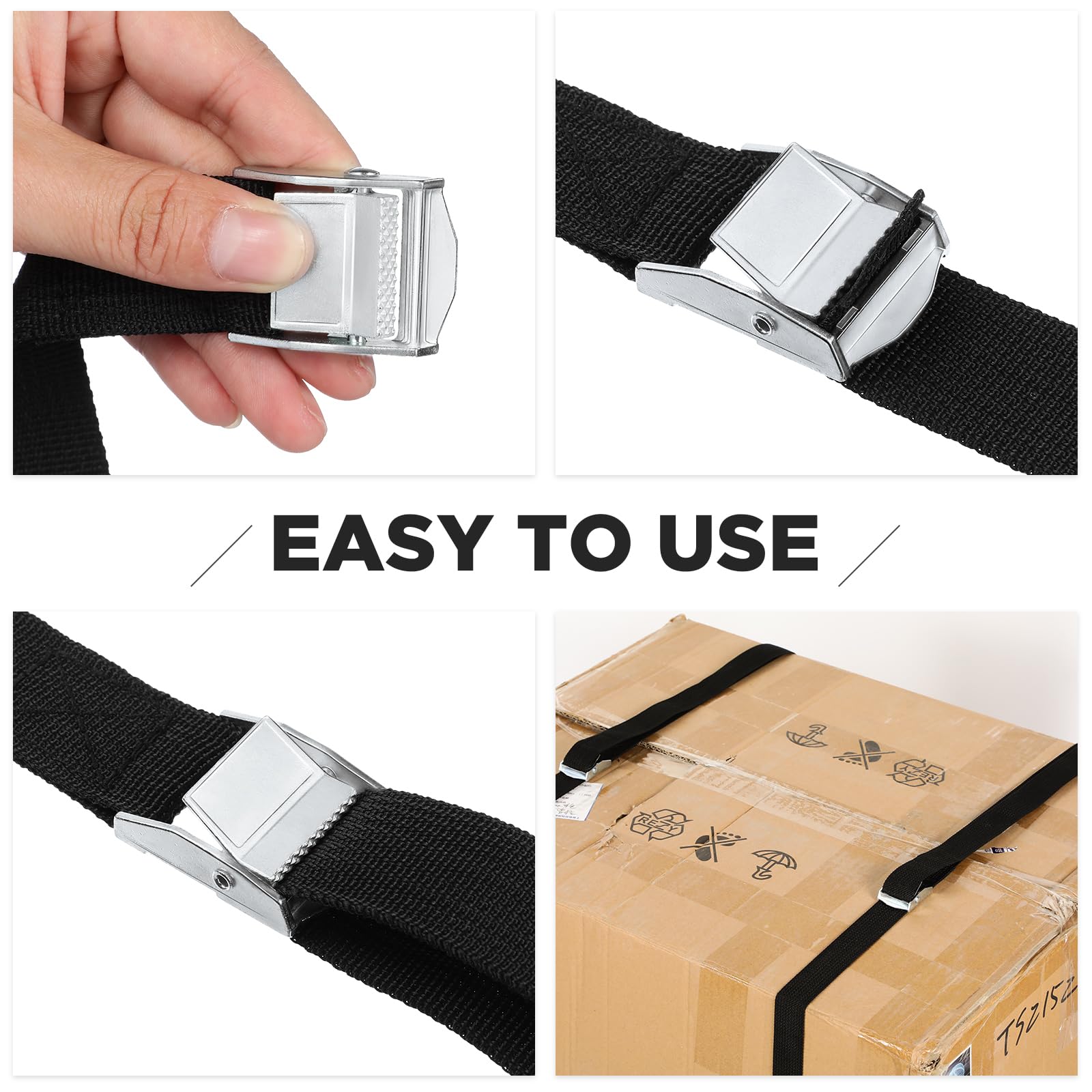 Riakrum Lashing Straps - 15 Pack, 12ft, 250lb Capacity -4