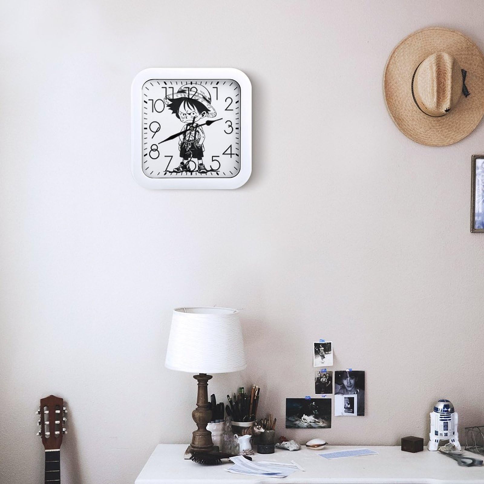 Amazon.co.jp: 掛け時計 ワンピース ルフィ ONE PIECE 壁掛け時計 静音