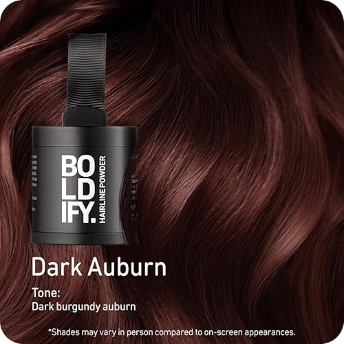 Miniatura 42 de BOLDIFY Polvo de línea capilar (grande, 0.35 oz), color de cabello para retoque de raíces para cobertura de canas, polvo para el cabello que oculta