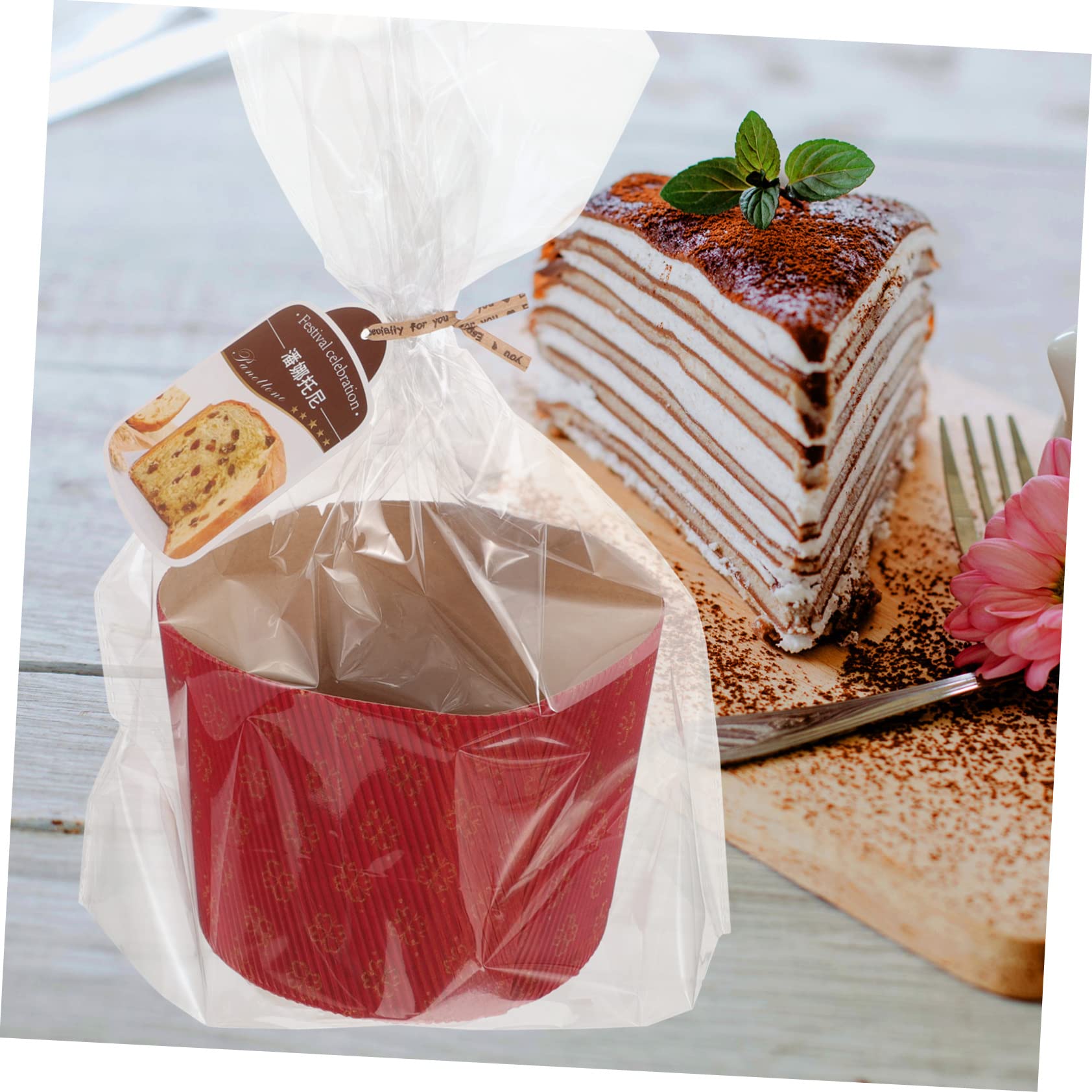 PRETYZOOM 2 Juegos Copas De Pastel Corrugado Vasos De Papel Para Magdalenas Taza De La Magdalena Tazones De Postre De Papel Recipientes Para Tazas De Postre Minivasos De Acanalado Rojo