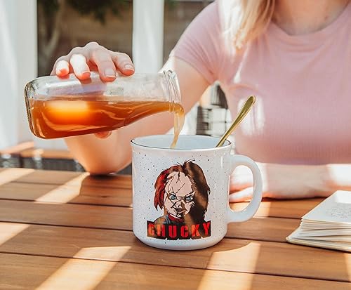 Miniatura 5 de Child's Play Chucky - Taza de cerámica para cámper  Taza de café grande para té, expreso, cacao  Capacidad para 20 onzas