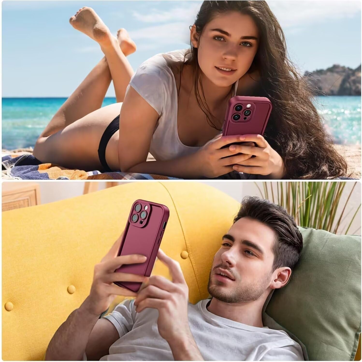 ESONG Custodia OPPO A40/A40M/A3/A3X/A60 Con Cuori Dorati – Silicone Morbido Antiurto Con Cinturino - 3